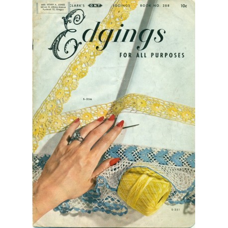 Vintage Edgings Instruction Book - Crochet, Knit, Tatting & More