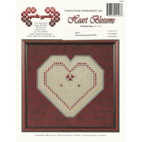 Hardanger Embroidery Heart Pattern