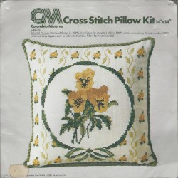 Cross Stitch Pillow Kit 1970s