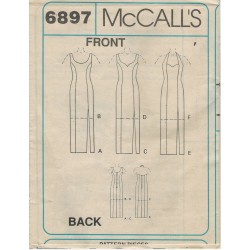 McCall's 6897 Dress Instructions