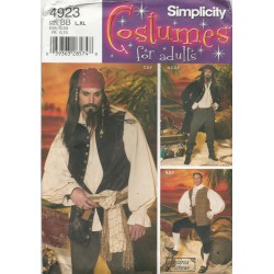 Mens Pirate Costume Pattern 4923