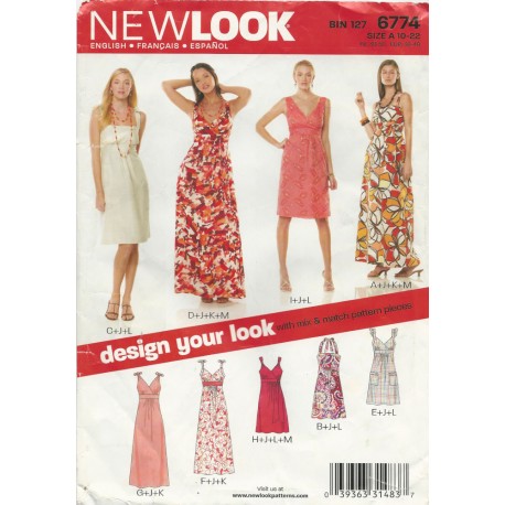 New Look Dress Pattern 6774